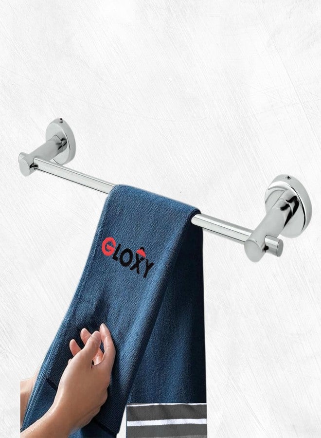GLOXY 24 INCH Premium Stainless Steel Towel Rod with Chrome Finish | Towel Holder in Bathroom | Bathroom Accessories Hanger | Wall Mounted Towel Stand for Bathroom | Bathroom Fittings - Image 1